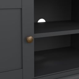TV Unit with 2 Frame Doors in Matt Grey  Paris Collection - thumbnail 6