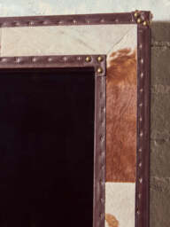 Vireo Townhouse Wall Mirror – Genuine Cowhide - thumbnail 3