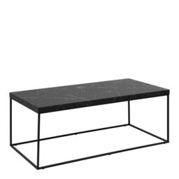 Barossa Coffee Table with Black Marble Marquina Top & Black Steel Base 110x55x45cm - thumbnail 4