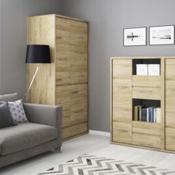 Shetland 1 Door 6 Drawer Cupboard - thumbnail 2