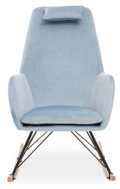 Fresco Rocking Chair – Blue Velvet - image 1