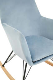 Fresco Rocking Chair – Blue Velvet - thumbnail 5
