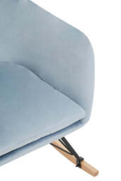 Fresco Rocking Chair – Blue Velvet - thumbnail 2