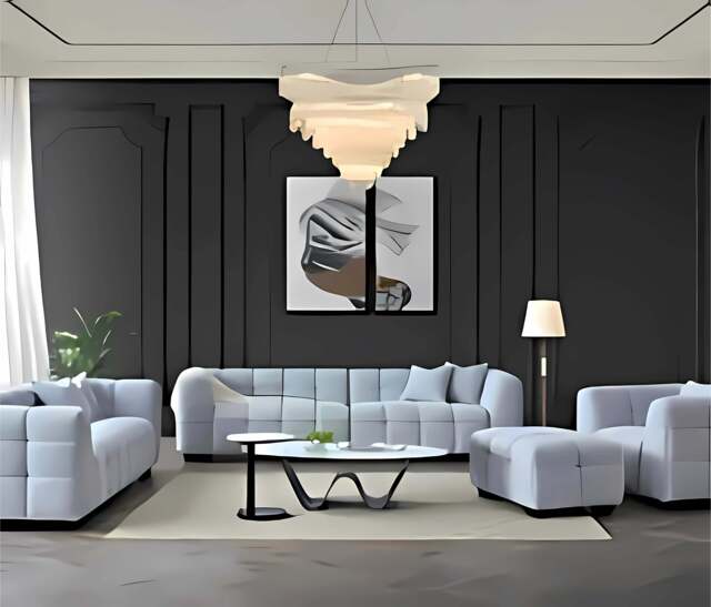 Aluxo Tribeca Sofa Range in Pearl Bouclé Fabric - image 1