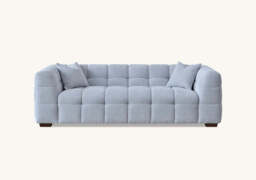 Aluxo Tribeca Sofa Range in Pearl Bouclé Fabric - thumbnail 2