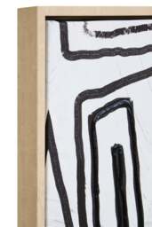 Art and Abstract Black Sundown Wall Cream Textured - thumbnail 4
