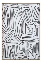 Art and Abstract Black Sundown Wall Cream Textured - thumbnail 5
