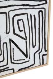 Art and Abstract Black Sundown Wall Cream Textured - thumbnail 3