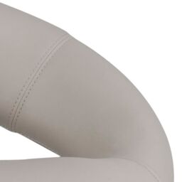Light Grey Swivel Bar Stool with Open Back – Plump Collection - thumbnail 5