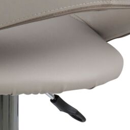 Light Grey Swivel Bar Stool with Open Back – Plump Collection - thumbnail 6