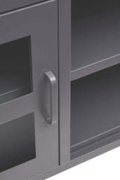 Stone Metal Media Unit – Grey (Two Door) - thumbnail 3
