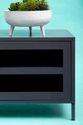 Stone Metal Media Unit – Grey (Two Door) - thumbnail 5