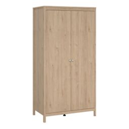 Madrid Wardrobe 2 Doors in Jackson Hickory Oak - thumbnail 1