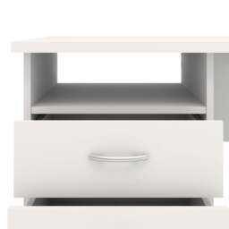 Function Plus Desk with 3 Drawers in White - thumbnail 6
