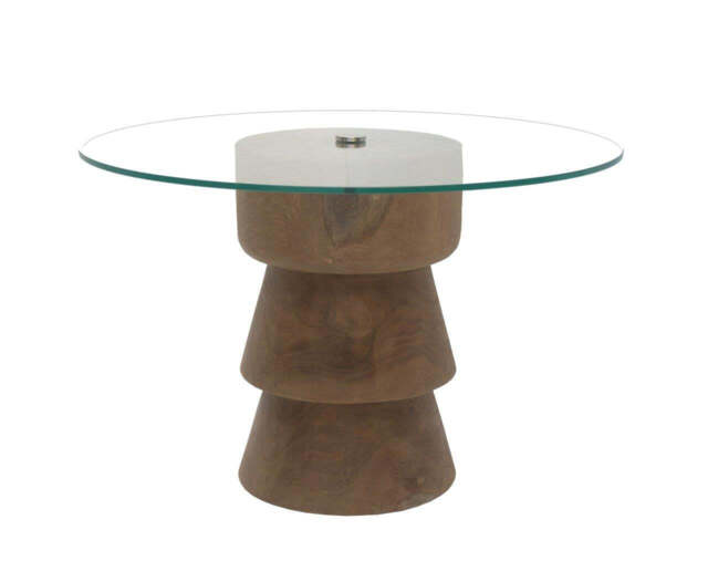 Galvane Coffee Table & Glass (2 x Boxes)