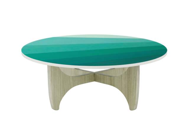 Keldrin Coffee Table - Blue Hues