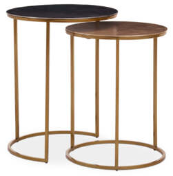 Clarendon Gold Table Nest (Set of 2) - thumbnail 1