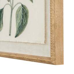 Flora & Fauna Collection Salvia on Linen in Beaded Frame - thumbnail 2