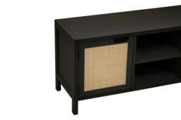 Godalming Black Wood Media Unit – Contemporary TV & Storage Unit - thumbnail 4
