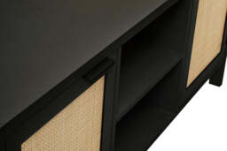 Godalming Black Wood Media Unit – Contemporary TV & Storage Unit - thumbnail 2