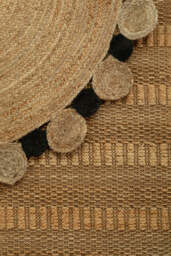 Oakridge Demir Jute Rug – Natural & Black (Large) - thumbnail 2