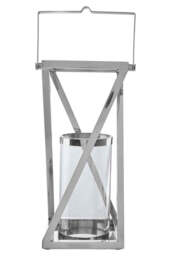 Dulwich Criss-Cross Silver Lantern X Large