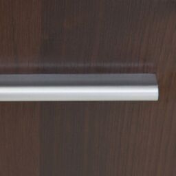 Imperial 3 Door Glazed Sideboard in Dark Mahogany Melamine - thumbnail 5