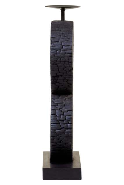 Charred Log Black Holder Large Mango Harbour Candle Wood - image 1