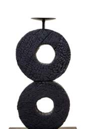 Charred Log Black Holder Large Mango Harbour Candle Wood - thumbnail 2