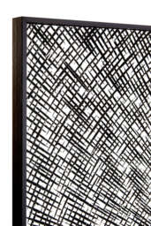 Horizon Wood Carving Wall Art with Circular Design - thumbnail 2