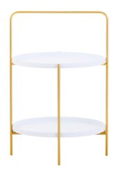 Wilmslow Grey Iron Side Table – Contemporary Metal Side Table