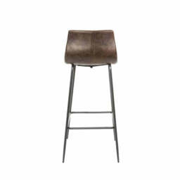Kavira Barstool Vegan Leather Chestnut SET OF 2 - thumbnail 2