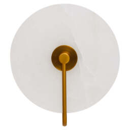 Hush Wall Light – White Marble with Gold Accent - thumbnail 1