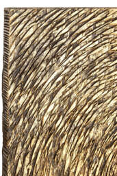 Horizon Wood Carving Wall Art – Gold Finish - thumbnail 3