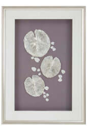 Cove Silver Leaf Wall Art with Wooden Frame - thumbnail 1