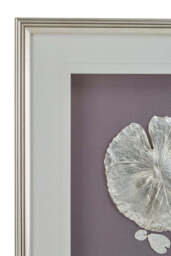 Cove Silver Leaf Wall Art with Wooden Frame - thumbnail 4