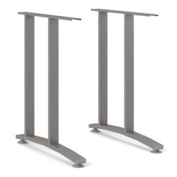 Prima Desk 120cm in Oak with Silver Grey Steel Legs - thumbnail 5