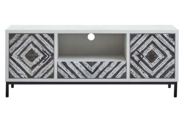 Linden Media Unit – White Frame