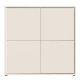 Alice Springs 4 Door Large Storage Cabinet with Push-to-Open Doors in Sand - thumbnail 2