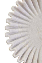 Suncrest Fluted Marble Bowl – White (Large) - thumbnail 1
