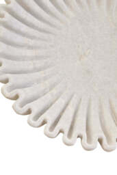 Suncrest Fluted Marble Bowl – White (Large) - thumbnail 3