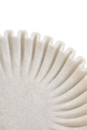 Suncrest Fluted Marble Bowl – White (Large) - thumbnail 2