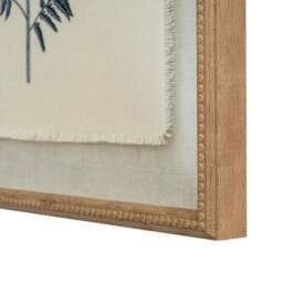 Flora & Fauna Collection Beech Fern on Linen in Beaded Frame - thumbnail 3