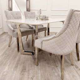 Lucien 1.6 Chrome Dining Table with Polar White Sintered Stone Top - thumbnail 3