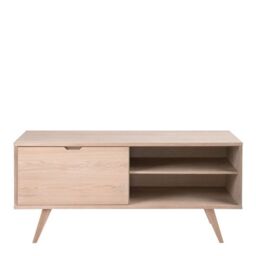 A-Line Sideboard with 4 Drawers and Sliding Door in White Oak - thumbnail 4