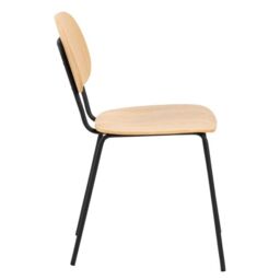 Amira Dining Chair in Oak, Set of 2 - thumbnail 2