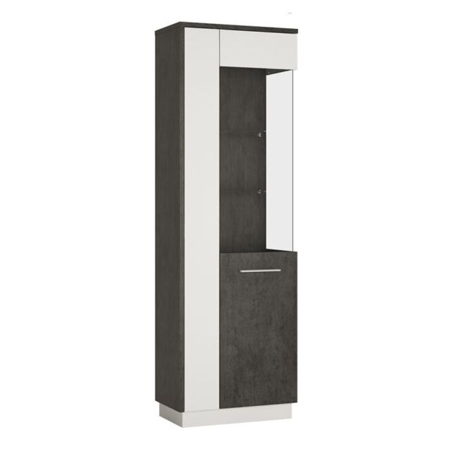 Zingaro Tall Glazed Display Cabinet Right Hand - image 1