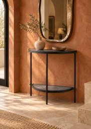 Reigate Semi-Circle Console Table – Contemporary Sculptural Hallway Table