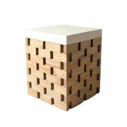 Ferrowe White Jenga Side Table - thumbnail 3
