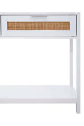 Godalming White Wood Console Table – Contemporary Hallway Table - thumbnail 2